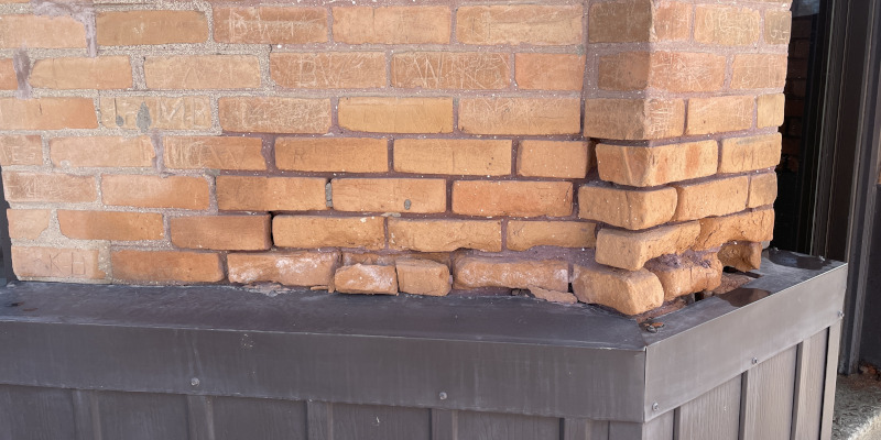 Brick Washing in Whiteshell, Manitoba